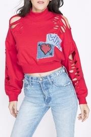  Mutilated Crop Pullover
