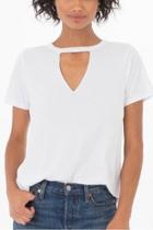  White Choker Tee