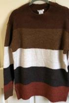  Wide-stripe Sweater Tunic