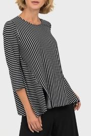  Black + White Stripe Top