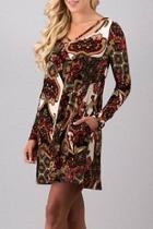  Print Detailed Dress