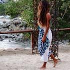  White Printed Jumper