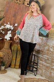  Curvy Animal Print Top