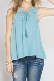  Sleeveless Tassel Top