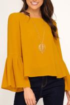  Bell Sleeve Classic Top