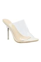  Lucite Toe Heel