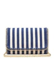  Mona Striped Clutch