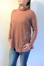  Button Embellished Sweater