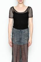  Mesh Side Open Dress