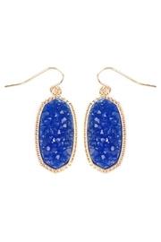  Druzy-stone Drop Earring