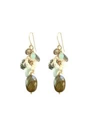  Gemstone Cluster Earrings