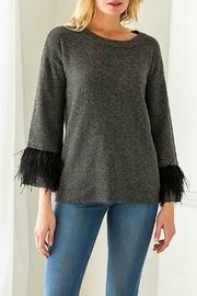  Fur Belle Slv Pullover Sweater