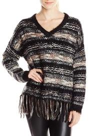  Fringe-hem Oversized Sweater