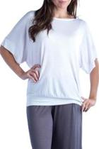  3/4-dolman-sleeve Banded Top