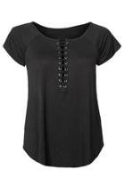  Loose-fit Lace-up Tee