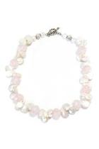  Rose Quartz-pearl Necklace