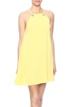  Yellow Keyhole Dress