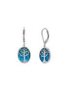  Sterling Opal Tree Earrings