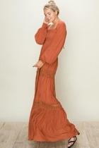  Maxi Rust Dress