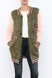  Patch Knit Bomber