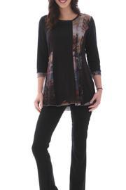  Black Textured Tunic