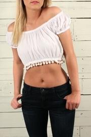  White Pearl Crop Top