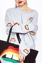  Rainbow Lip Sweater