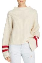  Mulberry Stripe-sleeve Sweater