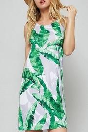  Tropical Palm Tank Dress