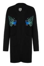  Peacock Embroidered Cardigan
