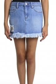  Frayed Hem Skirt