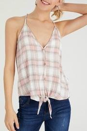  Button-down Plaid Tank