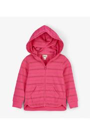  Pink Stripes Full Zip Hoodie