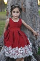  Red Silver Dress