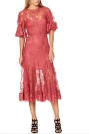  Red Lace Maxi Dress