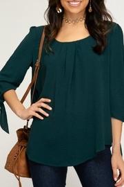  3/4 Sleeve Woven-top
