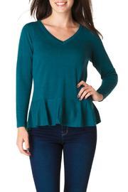  Ruffle Bottom Sweater