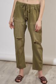  Distressed Banded Pant