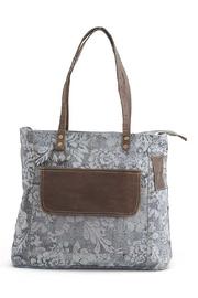  Leather & Canvas Handbag