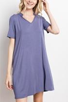  Purple T-shirt Dress
