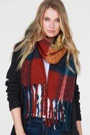  Navy Plaid Scarf