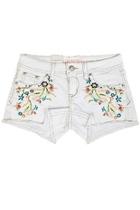  White Embroidery Shorts