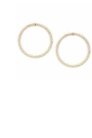 Ivory Hoop Earrings
