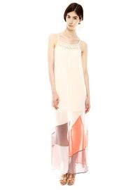  Color Block Maxi Dress