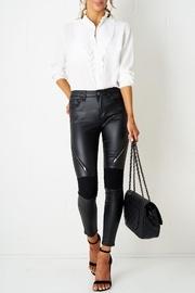  Black Zip Wax-jeans