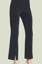  Soft Knit Slit Front Ankle Pant
