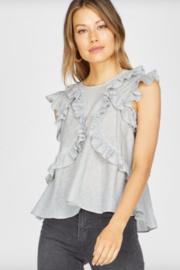  Estelle Striped Ruffle Top