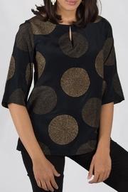  Black Split Misha Top