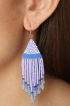  Lavender Tassel Earrings