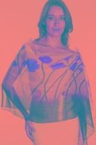  Sheer Poppy Scarf